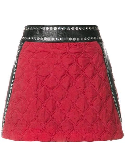 Shop Alyx Quilted Pelmet Skirt In Red