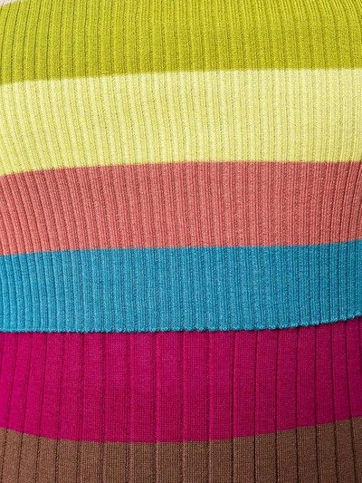 Shop Antonio Marras Off Shoulder Striped Top In Multicolour
