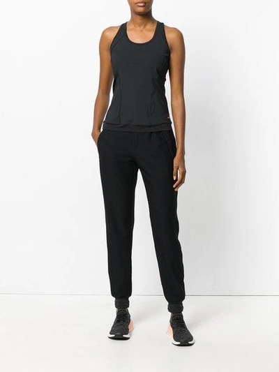 Shop Adidas By Stella Mccartney Panel Seam Tank Top - Black