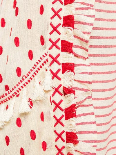 Dodo Bar Or Embroidered Cotton Dress In Red