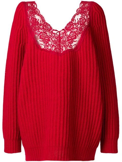 Shop Balenciaga Lingerie V-neck Sweater
