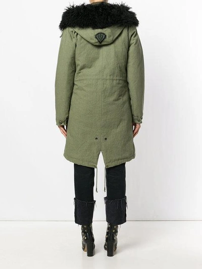 Shop As65 Shearling Lined Parka In Green