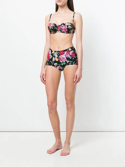 Shop Dolce & Gabbana Floral Print Bikini Bottoms