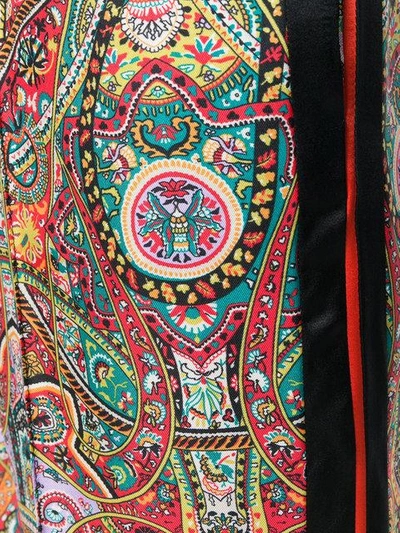 Shop Etro Printed High Waist Trousers - Multicolour