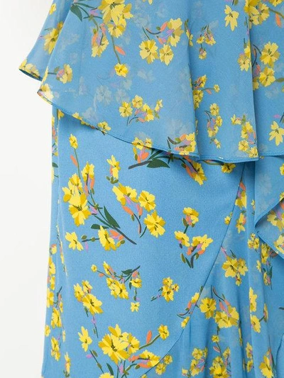 Shop Goen J Floral Printed Asymmetric Skirt