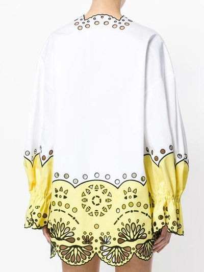 Pucci Crocheted Design Blouse In White
