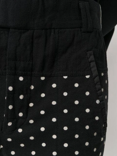 Shop Haider Ackermann Polka Dot Trousers In Black