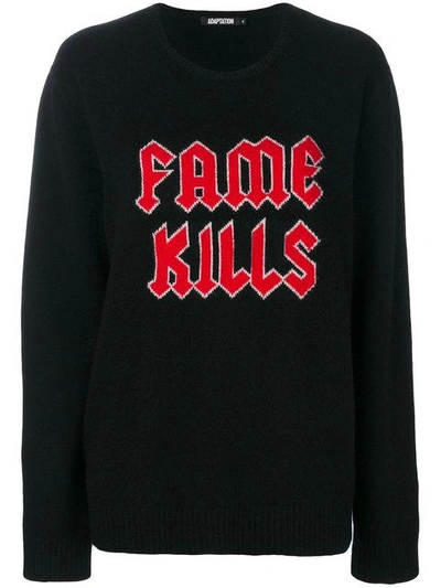 Shop Adaptation Fame Kills Sweater In Black