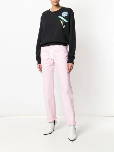 Shop Off-white Straight-leg Jeans In Pink