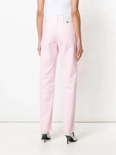 Shop Off-white Straight-leg Jeans In Pink