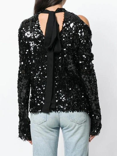 Shop Magda Butrym Sequin In Black