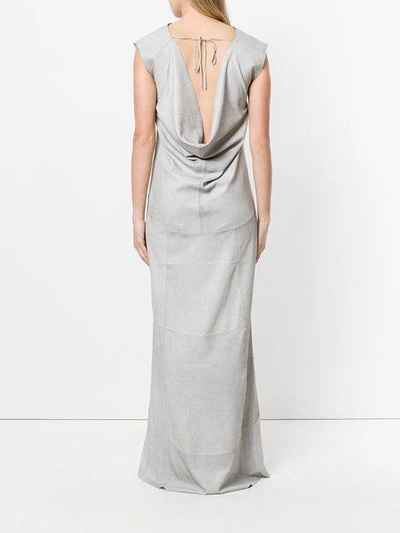 Shop Olsthoorn Vanderwilt Asymmetric Sleeveless Dress In Grey