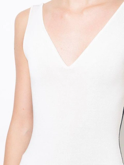 Shop Oscar De La Renta V-neck Blouse - White