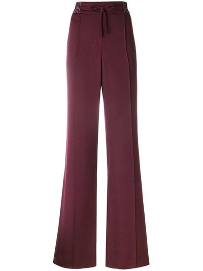 Shop Valentino Techno Stitch Palazzo Pants In Pink