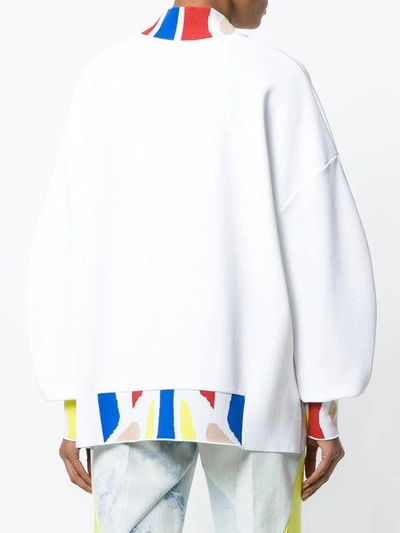 Shop Esteban Cortazar Teddy Sweater In White