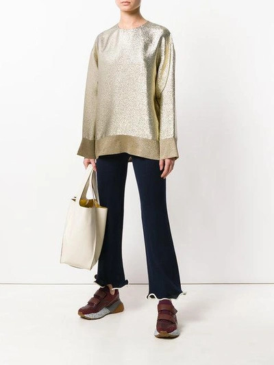 Shop Stella Mccartney Metallic Blouse