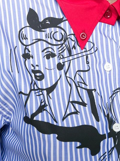 PRADA PRADA COMIC BOOK STRIPED SHIRT - BLUE P464CS1811OYR12905828
