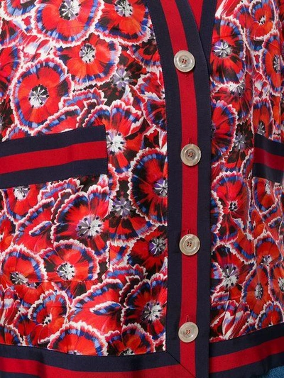 Shop Gucci Poppy Garden Print Cardigan