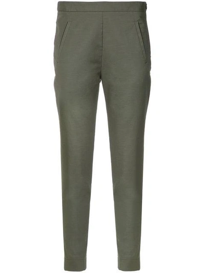 Shop Andrea Marques Skinny Trousers In Eucalipto