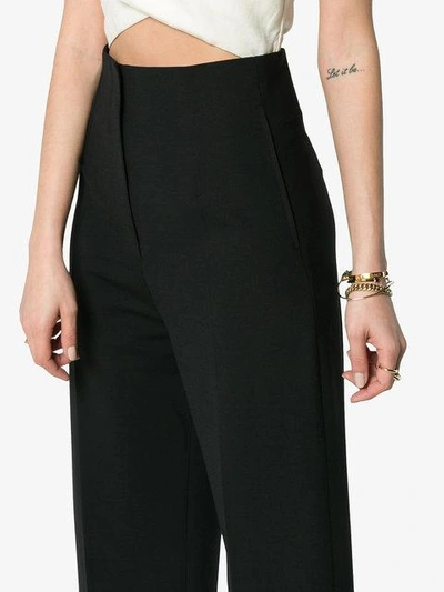 Shop Jacquemus Wool Le Pantalon Droit Trousers In Black