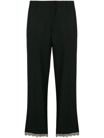 Shop Prada Cropped Tailored Trousers In F0bz9