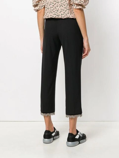Shop Prada Cropped Tailored Trousers In F0bz9