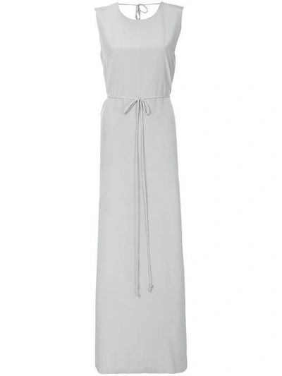 Shop Kacey Devlin Deconstructed Neck Tie Dress - Grey