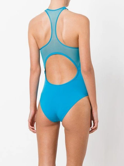 Shop La Perla Pearls Fall Swimsuit In Blue