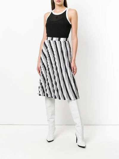 Givenchy Ribbed Knit Vest Top In Black