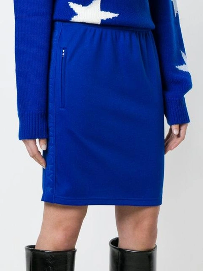 Shop Givenchy Fitted Short Skirt In Blue