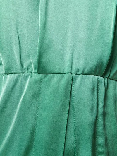 Shop Aalto Satin Dress In Green