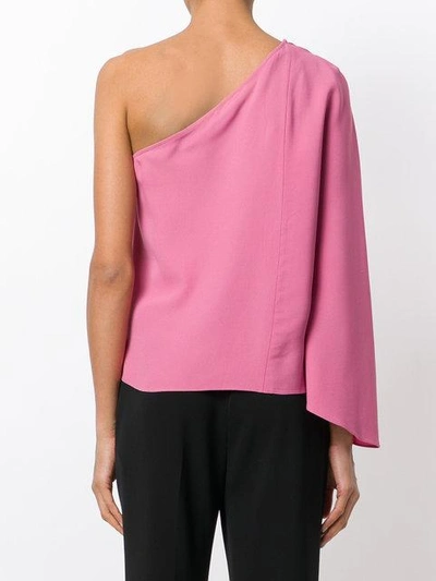 Shop Theory One Shoulder Blouse In Pink