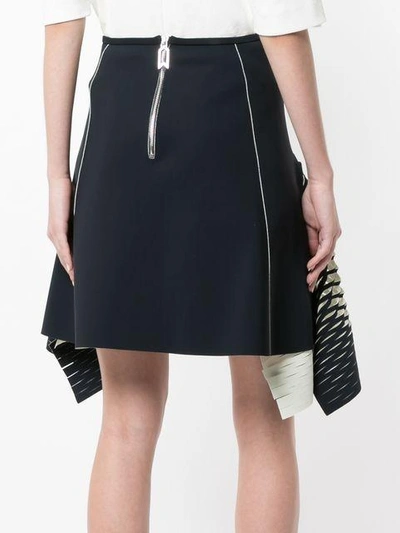 Shop Dion Lee Bias Perforated Mini Skirt