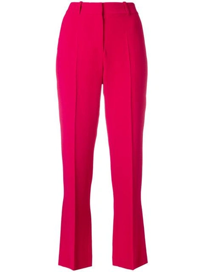 Shop Givenchy Cropped Tailored Trousers In Pink