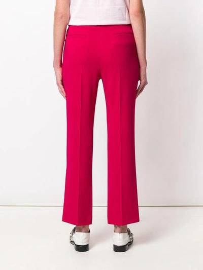 Shop Givenchy Cropped Tailored Trousers In Pink