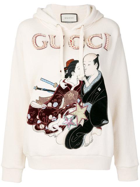 gucci embroidered hoodie