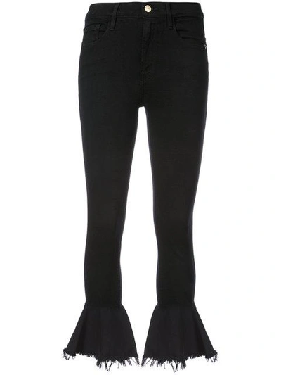 Shop Frame Jean Skinny Jeans In Black