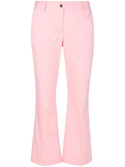 Shop Alberto Biani Flared Trousers In Pink