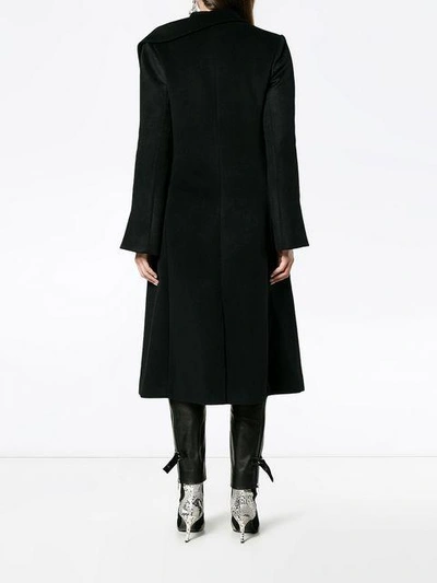 Shop Adeam Asymmetric Tailored Coat In Black