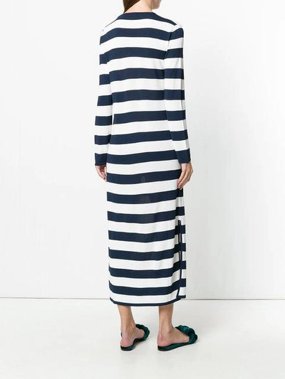 Shop Max Mara Striped V-neck Dress