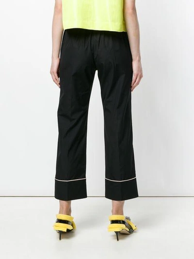 Shop N°21 Nº21 Flared Cropped Trousers - Black