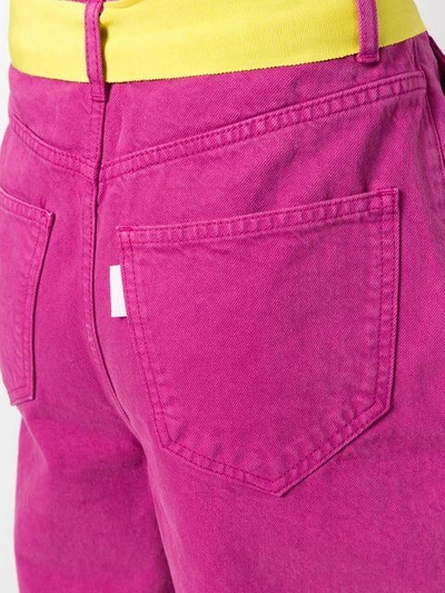 Shop Aalto Belted Wide Leg Jeans In Pink