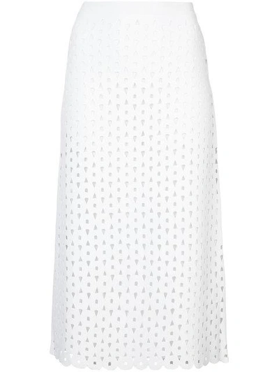 Shop Derek Lam Midi Skirt - White