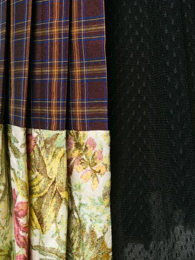 Shop Antonio Marras Asymmetric Tartan Skirt