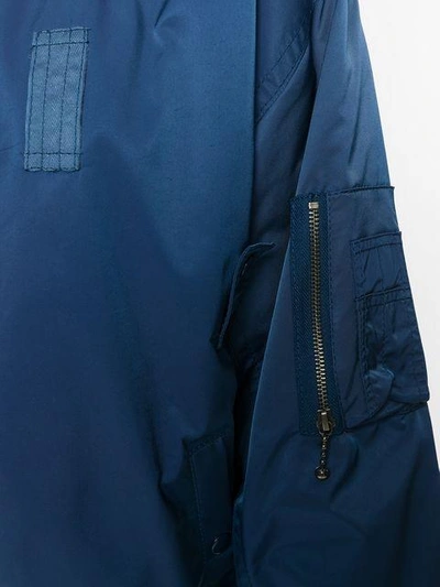 Shop Marc Jacobs Shell Bomber Jacket - Blue