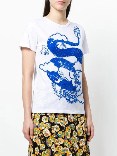 Shop P.a.r.o.s.h Comodo Dragon T-shirt In White