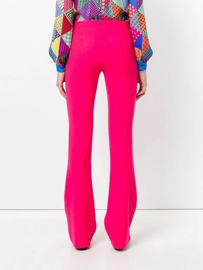 Shop Mary Katrantzou Flared Trousers In Pink