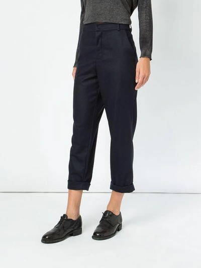 Shop Toogood 'the Editor' Cropped-hose In Black