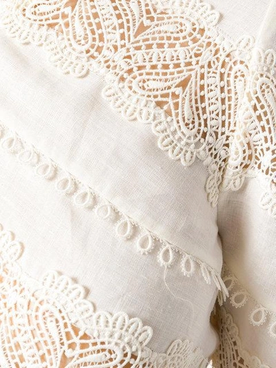 crochet detail blouse