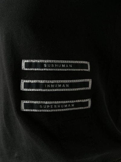 Shop Rick Owens Drkshdw Human Patches T-shirt In Black